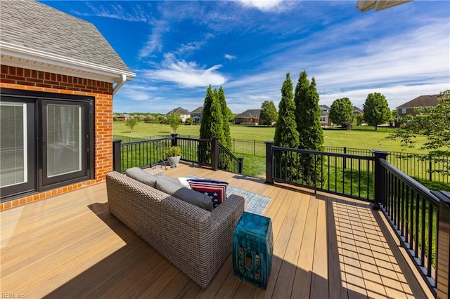 1829 Fury Way, Virginia Beach, VA 23456 - deck with fence and a yard