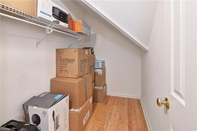 view of storage area