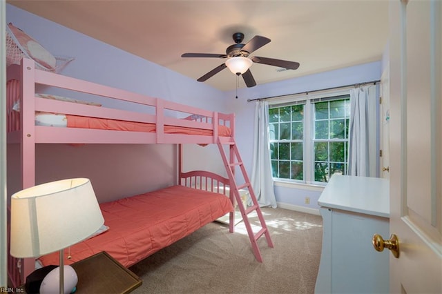 1130 Crystalwood Cir, Chesapeake, VA 23320 - bedroom with baseboards, a ceiling fan, and carpet