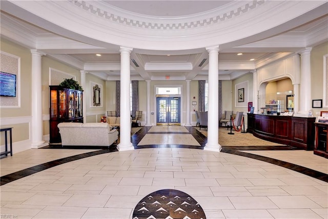 lobby with visible vents