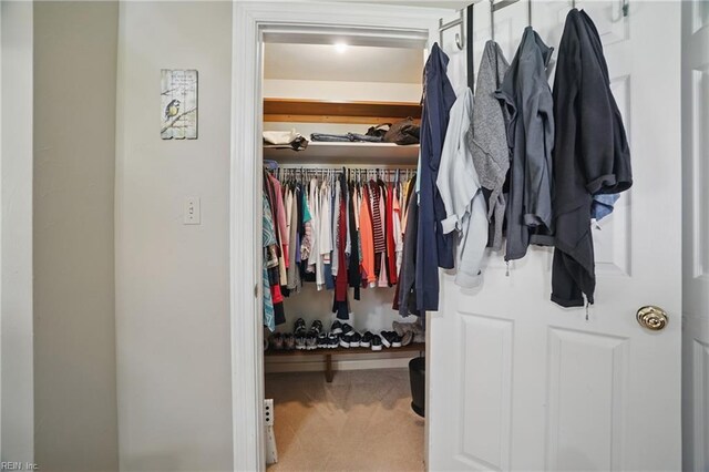 view of closet