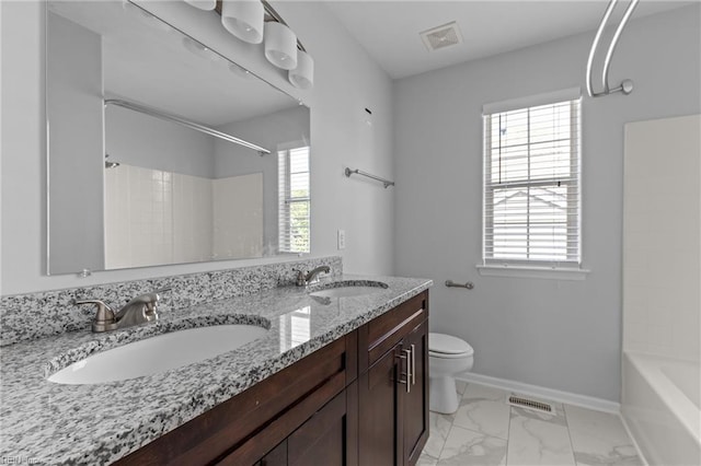 159 Stoney Ridge Ave, Suffolk, VA 23435 - full bath featuring a sink, a wealth of natural light, and toilet