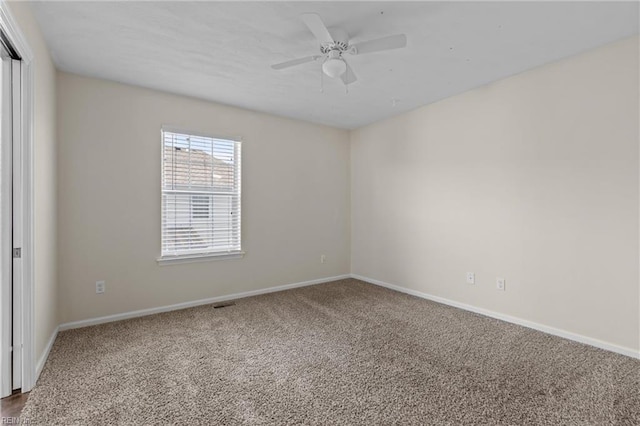 159 Stoney Ridge Ave, Suffolk, VA 23435 - unfurnished room featuring a ceiling fan, baseboards, and carpet