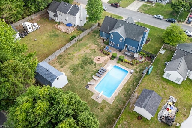 birds eye view of property