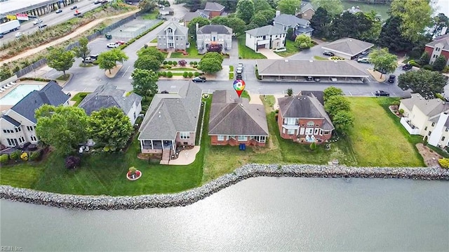 birds eye view of property featuring a residential view