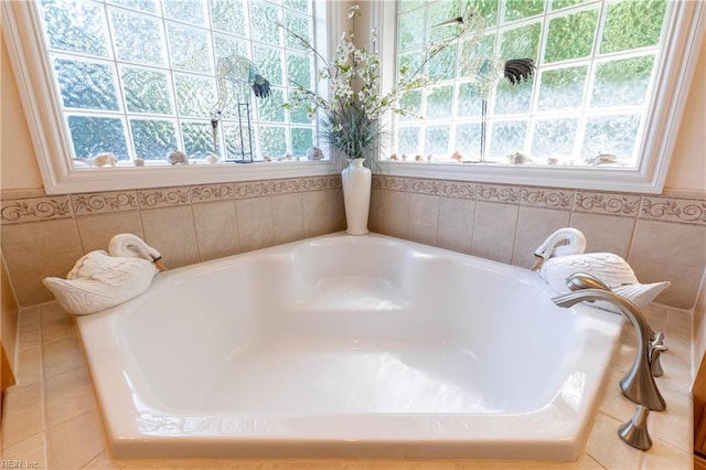 full bath with a bath