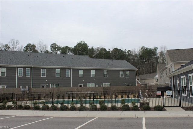 exterior space with fence