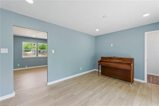 725 Burgesses Ln, Virginia Beach, VA 23452 - unfurnished room featuring baseboards, recessed lighting, and wood finished floors