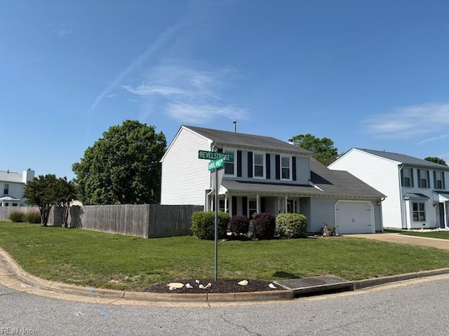1101 Revelstroke Ct, Virginia Beach, VA 23454 - traditional-style house featuring a garage and concrete driveway