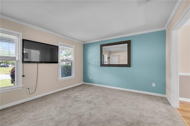 1101 Revelstroke Ct, Virginia Beach, VA 23454 - unfurnished room featuring crown molding, baseboards, and plenty of natural light