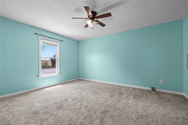 1101 Revelstroke Ct, Virginia Beach, VA 23454 - empty room featuring carpet flooring, ceiling fan, and baseboards