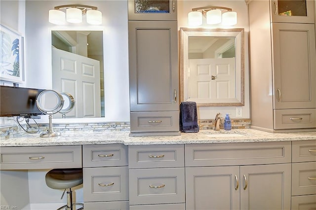 bathroom featuring vanity