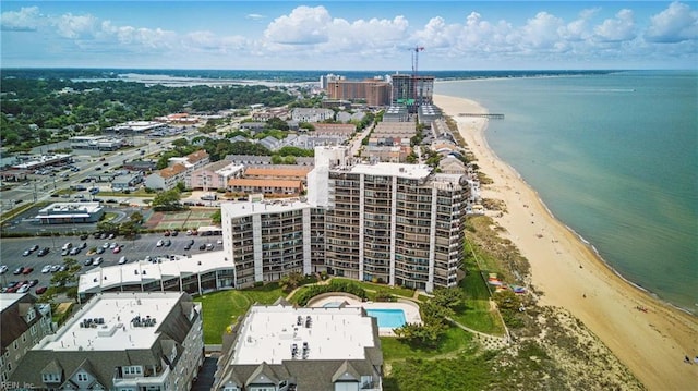 2830 Shore Dr Unit 900, Virginia Beach, VA 23451 - aerial view featuring a beach view and a water view
