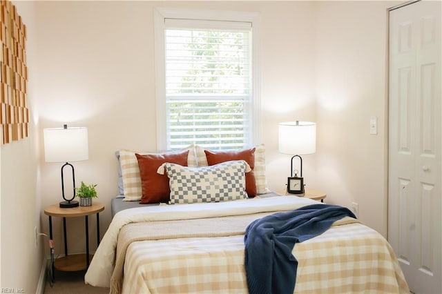 bedroom featuring a closet