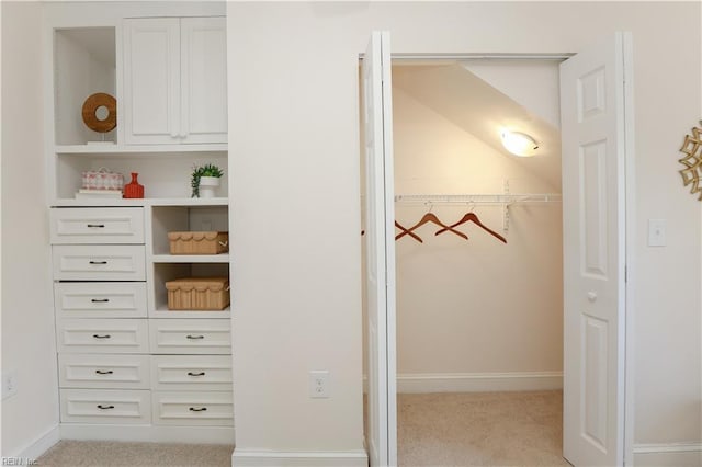 view of closet