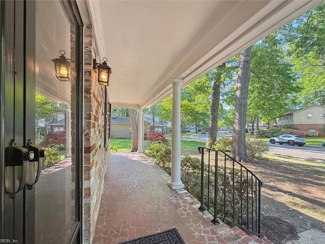 view of patio / terrace with covered porch