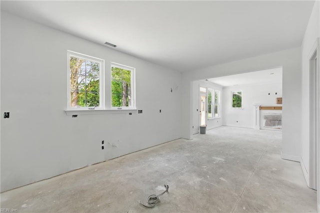 view of unfurnished living room