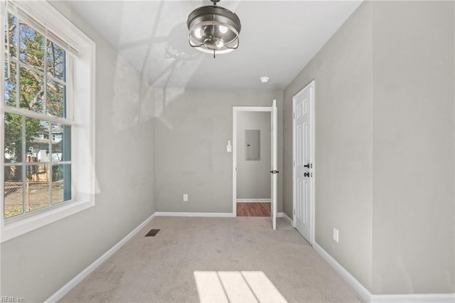 2509 Tidewater Dr, Norfolk, VA 23504 - carpeted spare room with plenty of natural light, baseboards, and electric panel