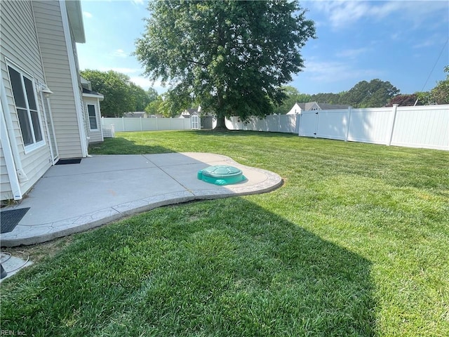 1304 Fernham Ln, Chesapeake, VA 23322 - view of yard with a patio and a fenced backyard