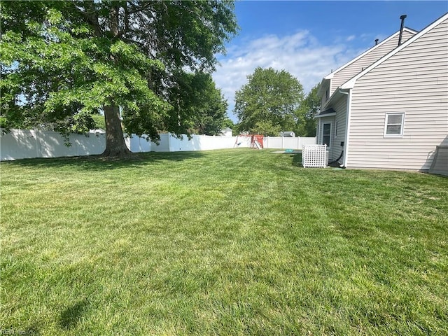 1304 Fernham Ln, Chesapeake, VA 23322 - view of yard featuring a fenced backyard