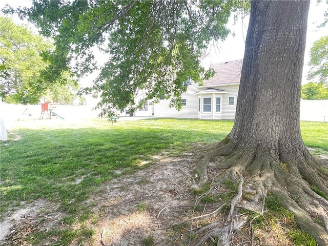 1304 Fernham Ln, Chesapeake, VA 23322 - view of yard with a playground