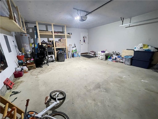 1304 Fernham Ln, Chesapeake, VA 23322 - garage with a garage door opener and gas water heater