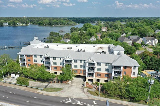 bird's eye view of a large body of water
