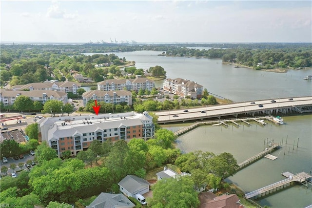 bird's eye view of a large body of water