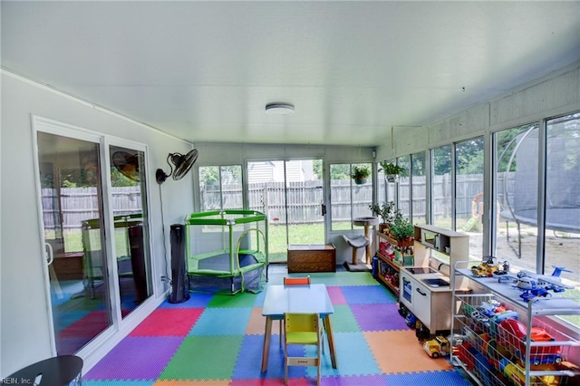 view of sunroom