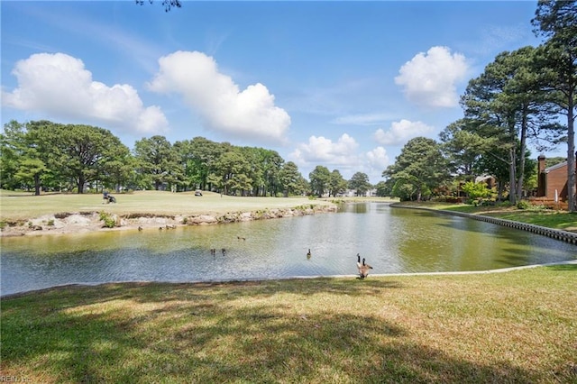 view of water feature