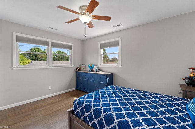 5013 Finn Rd, Virginia Beach, VA 23455 - bedroom featuring visible vents, multiple windows, and wood finished floors