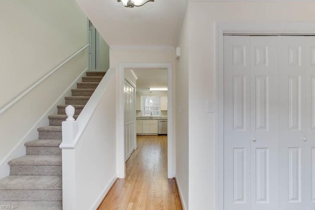 106 Running Man Trl, Yorktown, VA 23693 - entryway with stairs and light wood-type flooring