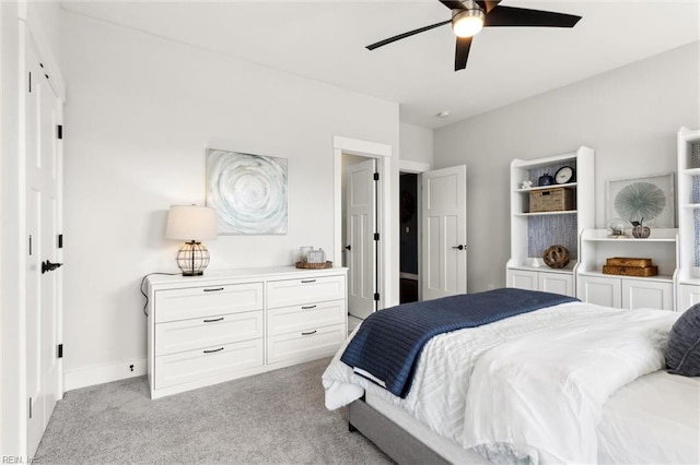 2245 Chamberino Dr, Virginia Beach, VA 23456 - bedroom featuring a ceiling fan and light carpet