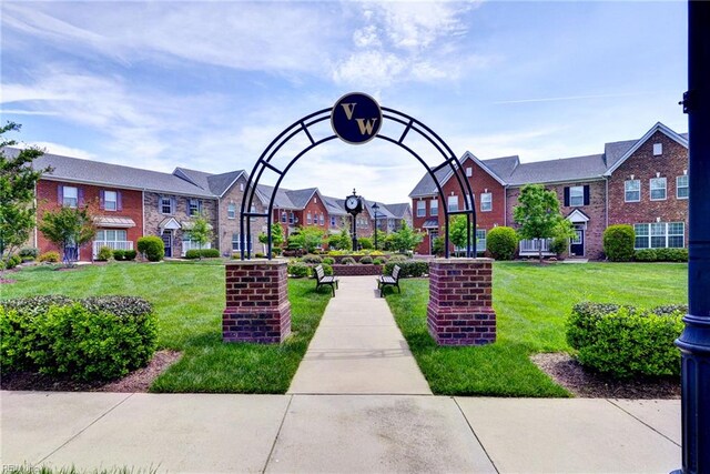 4217 Greenview Aly, Williamsburg, VA 23188 - view of community with a lawn and a residential view