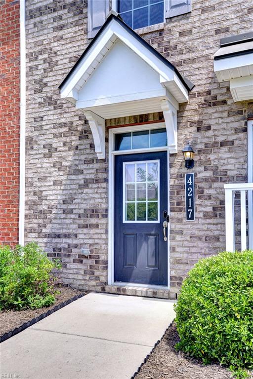 4217 Greenview Aly, Williamsburg, VA 23188 - entrance to property with brick siding