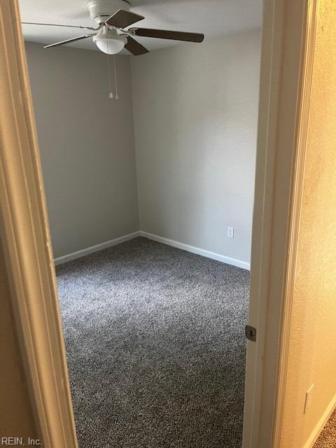 1761 Gravenhurst Dr, Virginia Beach, VA 23464 - carpeted empty room with ceiling fan and baseboards