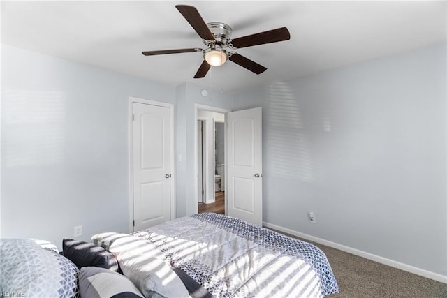 2050 Midway Ave, Chesapeake, VA 23324 - carpeted bedroom featuring a ceiling fan and baseboards