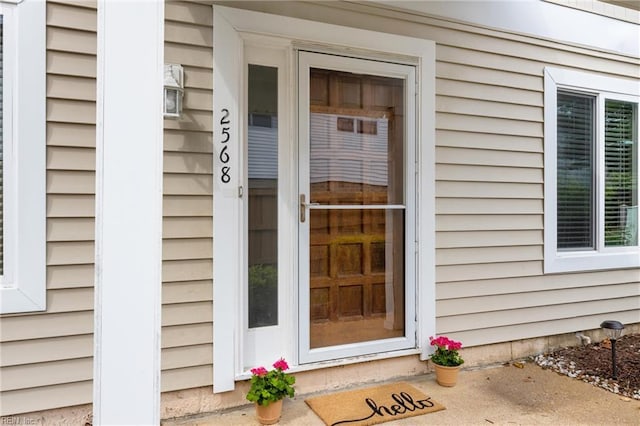view of property entrance