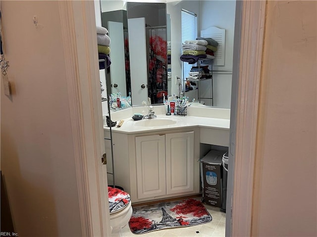 bathroom featuring vanity