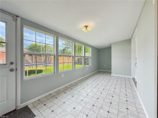 2015 Neville Cir, Hampton, VA 23663 - unfurnished room with baseboards and lofted ceiling
