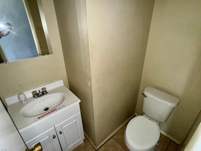 1528 Darren Cir, Portsmouth, VA 23701 - bathroom with toilet, tile patterned flooring, and vanity