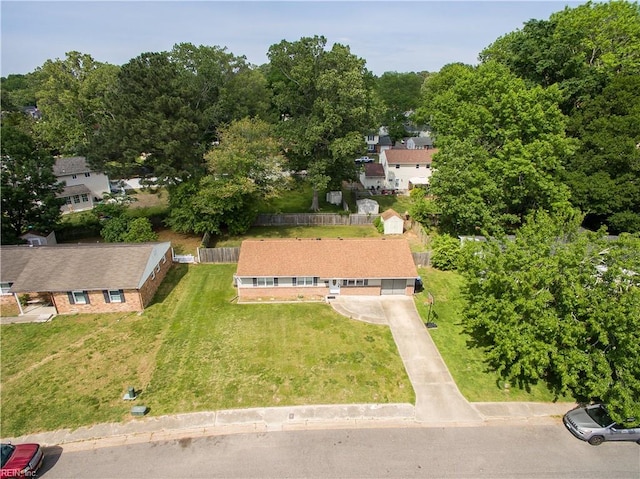 birds eye view of property