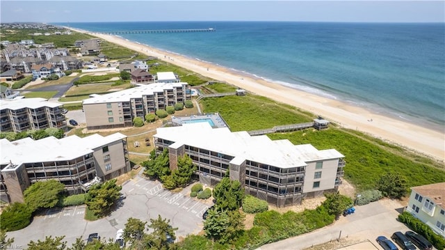 117 Sea Colony Dr Unit D227, Kitty Hawk, NC 27949 - drone / aerial view featuring a beach view and a water view