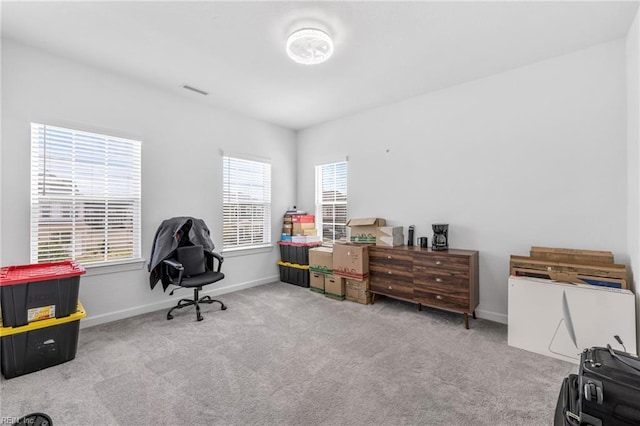 411 Middleton Way, Chesapeake, VA 23322 - interior space featuring carpet flooring, visible vents, and baseboards