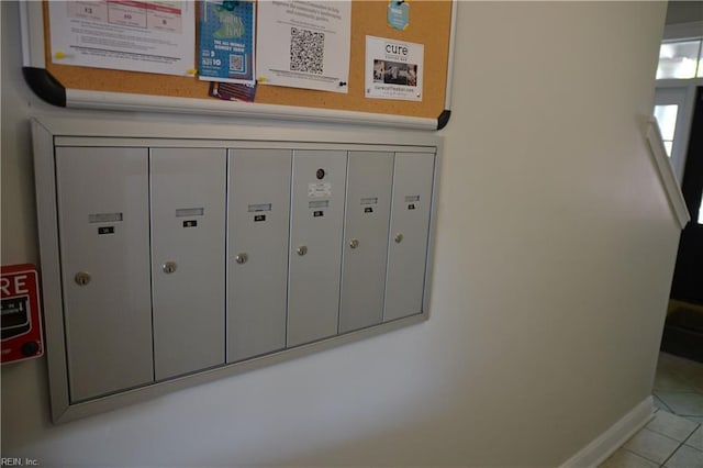 interior details with mail area