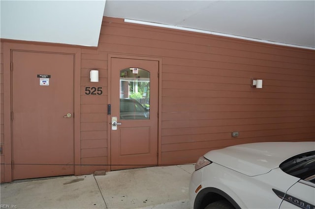 view of exterior entry