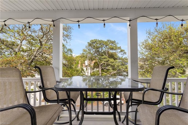 view of sunroom / solarium