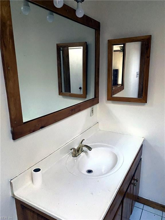 3810 Seaford Rd, Seaford, VA 23696 - bathroom with vanity and tile patterned flooring
