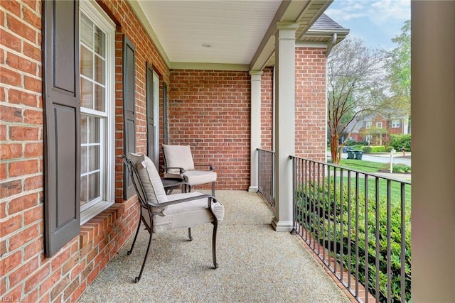 balcony with a porch
