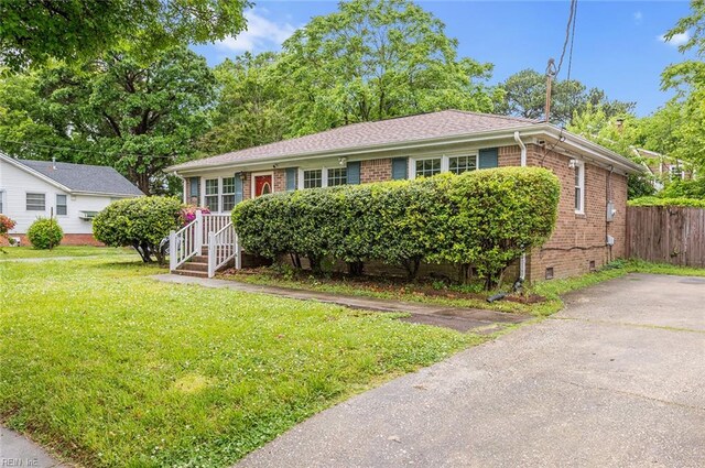 view of front of property with brick siding